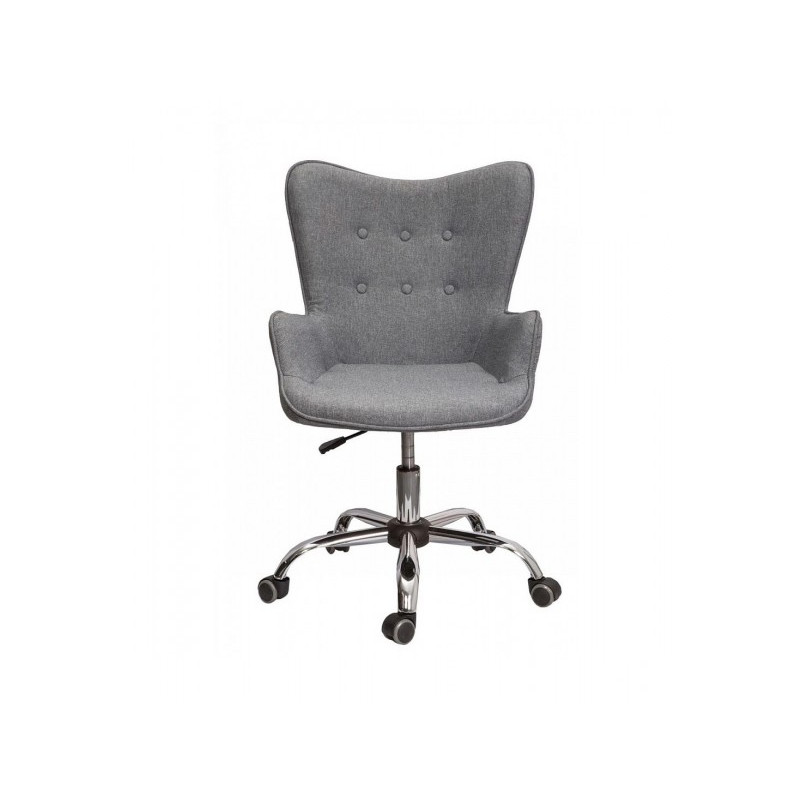 Кресло компьютерное AksHome Bella серый вид спереди