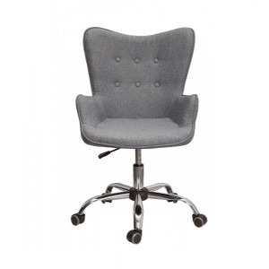 Кресло компьютерное AksHome Bella серый вид спереди