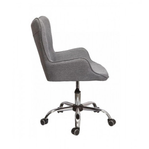 Кресло компьютерное AksHome Bella серый вид сбоку