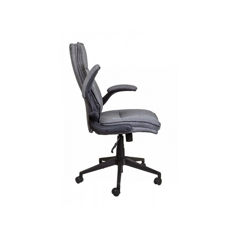 Кресло компьютерное AksHome Boris серый вид сбоку