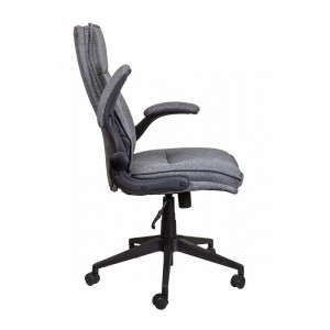 Кресло компьютерное AksHome Boris серый вид сбоку