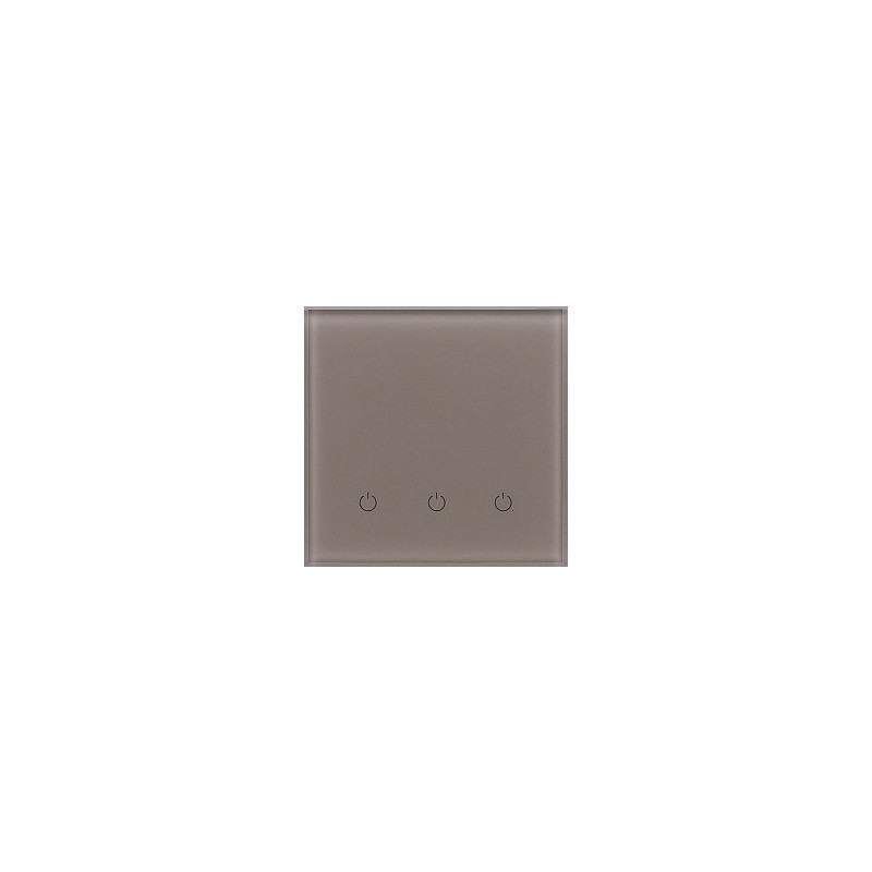 Трехканальный сенсорный радиопульт DeLUMO Senso 1236 светлый коричневый