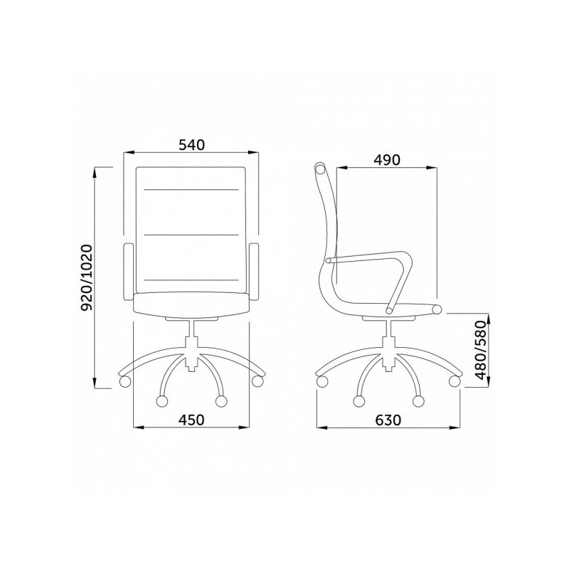 Кресло компьютерное AksHome Emmanuel New кремовый схема