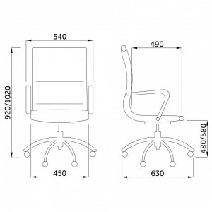 Кресло компьютерное AksHome Emmanuel New кремовый схема