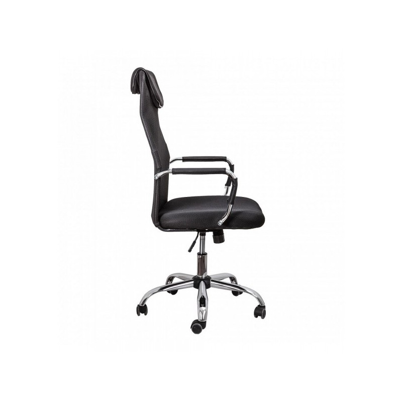 Кресло компьютерное AksHome Germes черный вид сбоку