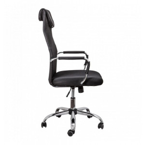 Кресло компьютерное AksHome Germes черный вид сбоку