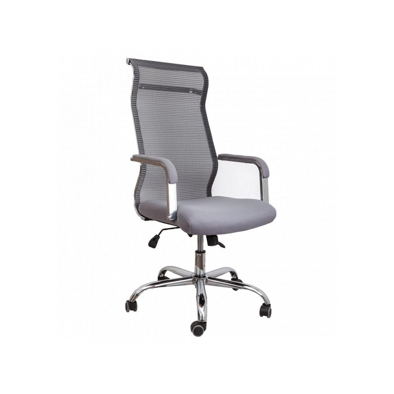 Кресло компьютерное AksHome Grid B серый