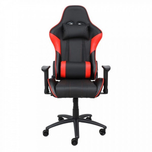 Кресло геймерское AksHome Iron черный/красный вид спереди