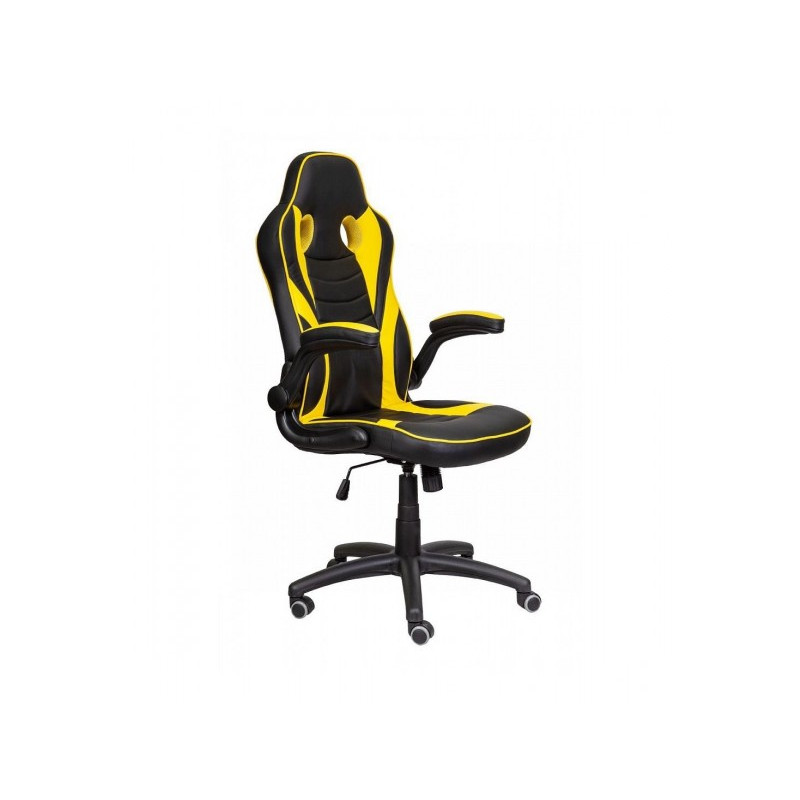 Кресло геймерское AksHome Jordan черный/желтый