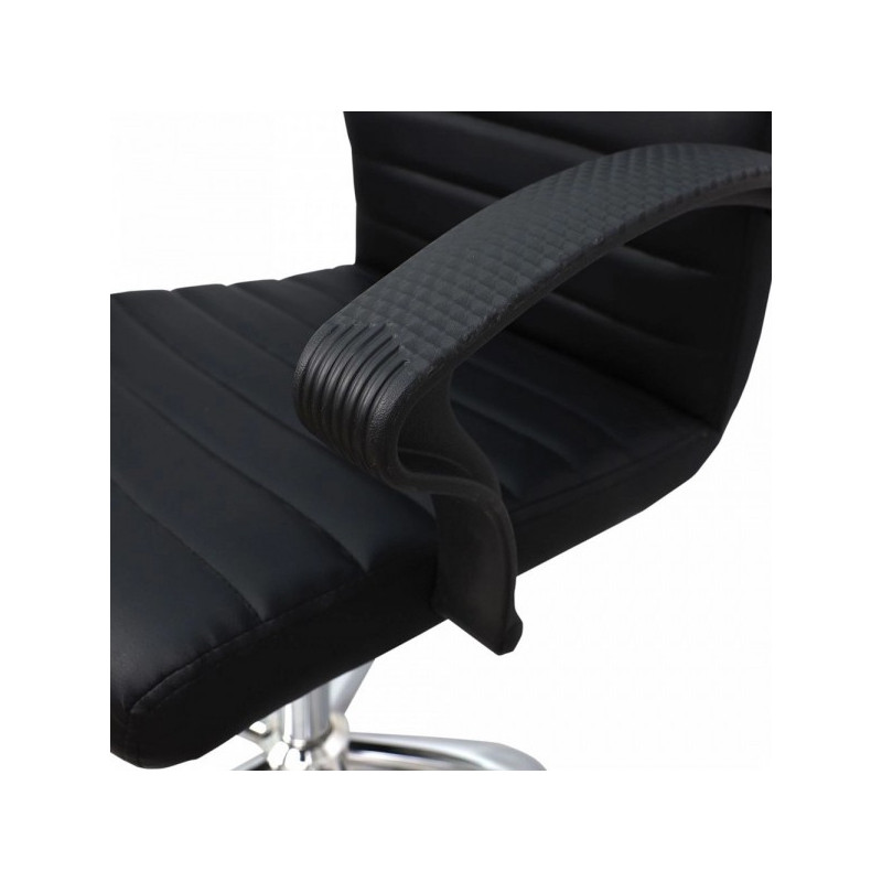 Кресло компьютерное AksHome James черный подлокотник