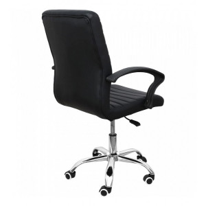 Кресло компьютерное AksHome James черный вид сзади