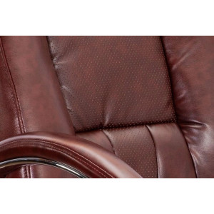 Кресло компьютерное AksHome King A коричневый материал