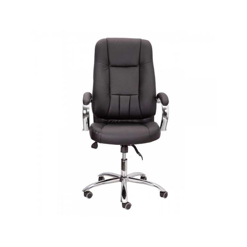 Кресло компьютерное AksHome King A черный вид спереди