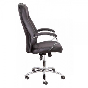 Кресло компьютерное AksHome King A черный вид сбоку