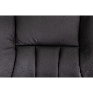 Кресло компьютерное AksHome King A черный (натуральная кожа) материал