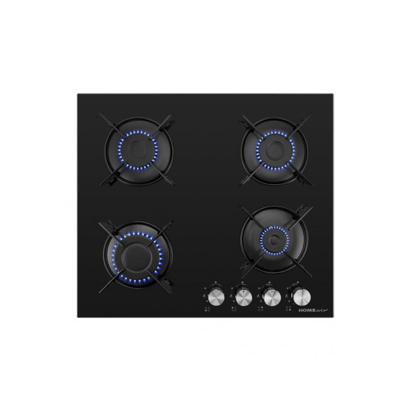 Газовая варочная панель HOMSair HGG641EBK Black
