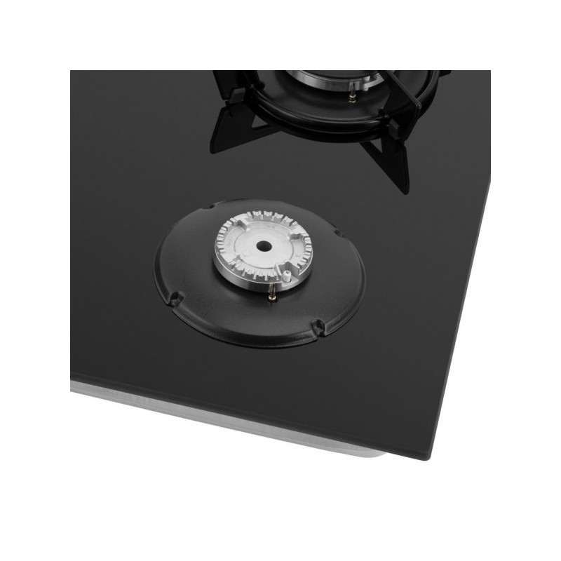 Газовая варочная панель HOMSair HGG641EBK Black конфорка внутри