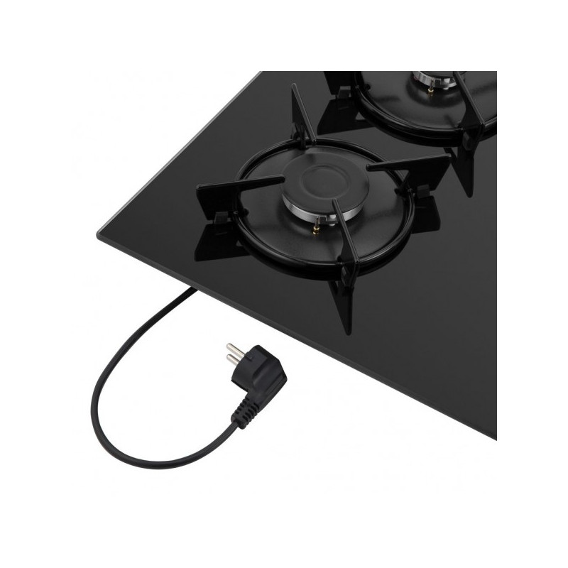 Газовая варочная панель HOMSair HGG641EBK Black шнур