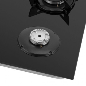 Газовая варочная панель HOMSair HGG641EBK Black конфорка внутри