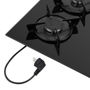 Газовая варочная панель HOMSair HGG641EBK Black шнур