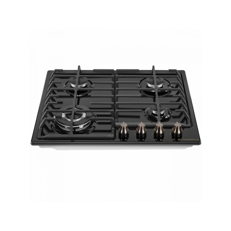 Газовая варочная панель Maunfeld EGHE.64.63CB.R/G Black сбоку