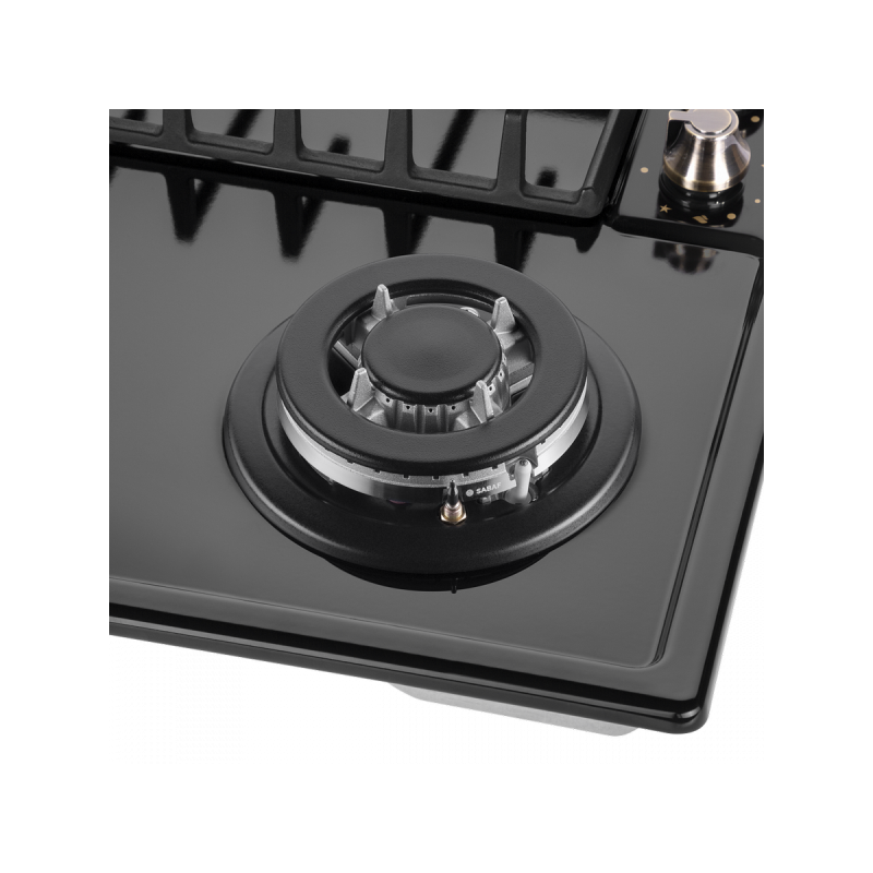 Газовая варочная панель Maunfeld EGHE.64.63CB.R/G Black конфорка