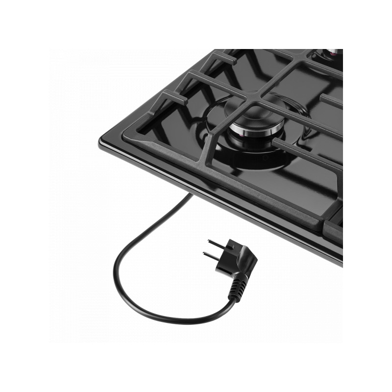 Газовая варочная панель Maunfeld EGHE.64.63CB.R/G Black провод