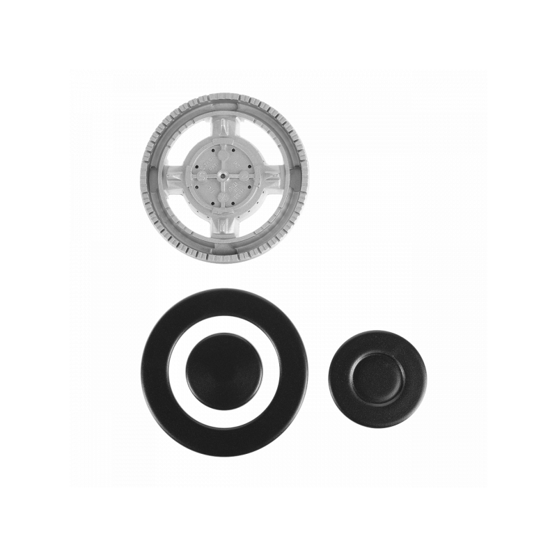 Газовая варочная панель Maunfeld EGHE.64.63CB.R/G Black комплект