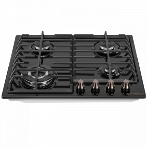 Газовая варочная панель Maunfeld EGHE.64.63CB.R/G Black сбоку