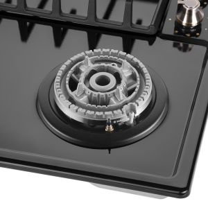 Газовая варочная панель Maunfeld EGHE.64.63CB.R/G Black конфорка внутри