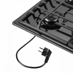 Газовая варочная панель Maunfeld EGHE.64.63CB.R/G Black провод