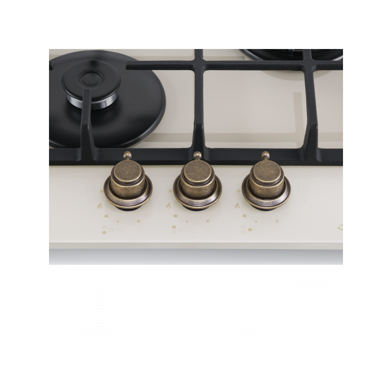 Газовая варочная панель Maunfeld EGHG.43.33CB.R/G Beige ручки