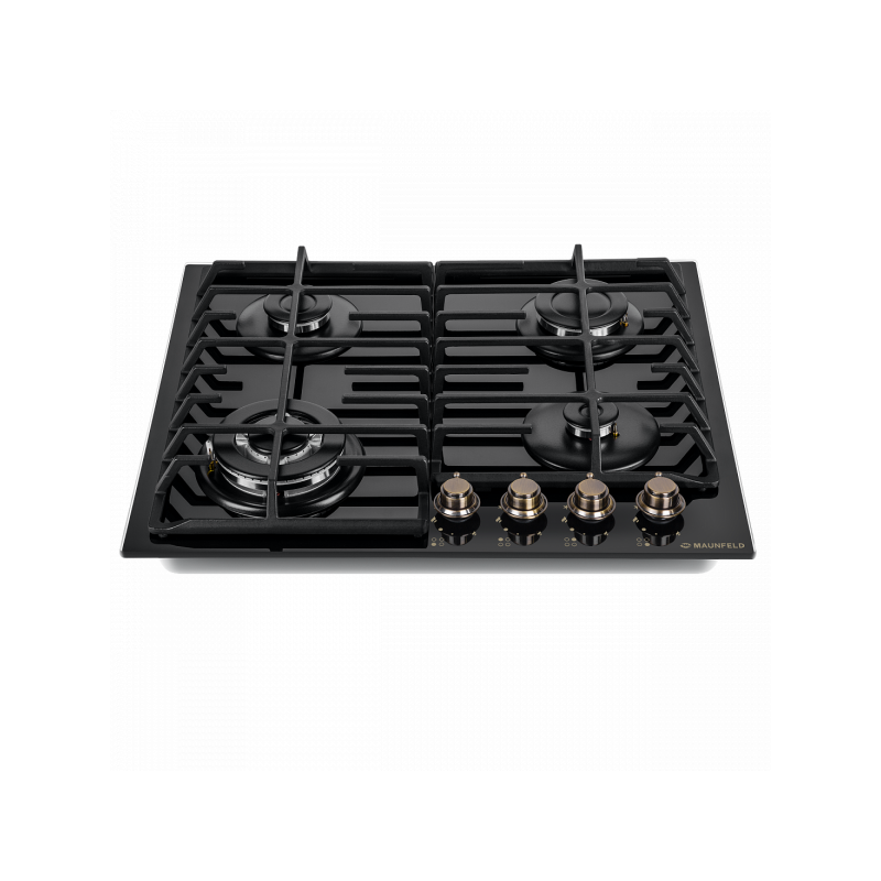 Газовая варочная панель Maunfeld EGHG.64.63CB.R/G Black сбоку
