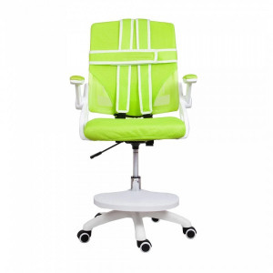 Кресло компьютерное AksHome Moon салатовый вид спереди