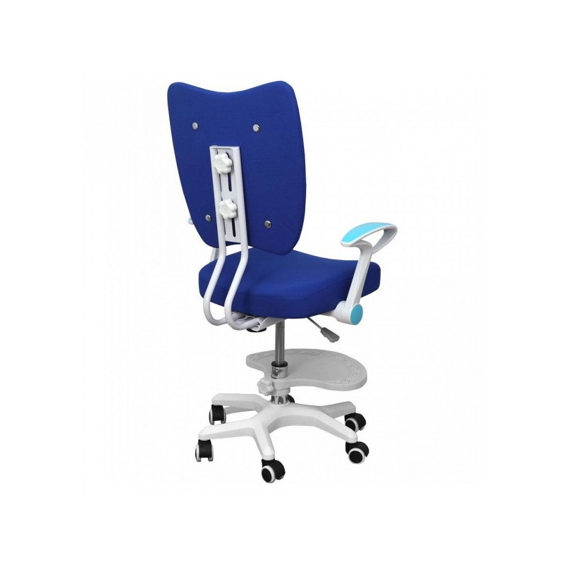 Кресло компьютерное AksHome Pegas синий вид сзади