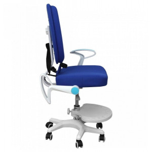 Кресло компьютерное AksHome Pegas синий вид сбоку