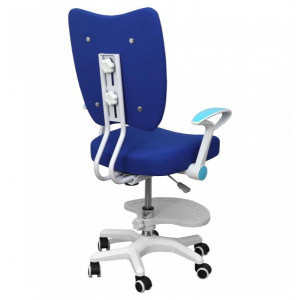 Кресло компьютерное AksHome Pegas синий вид сзади