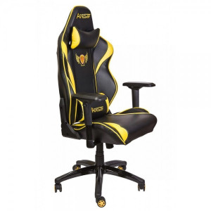 Кресло геймерское AksHome Raptor черный/желтый
