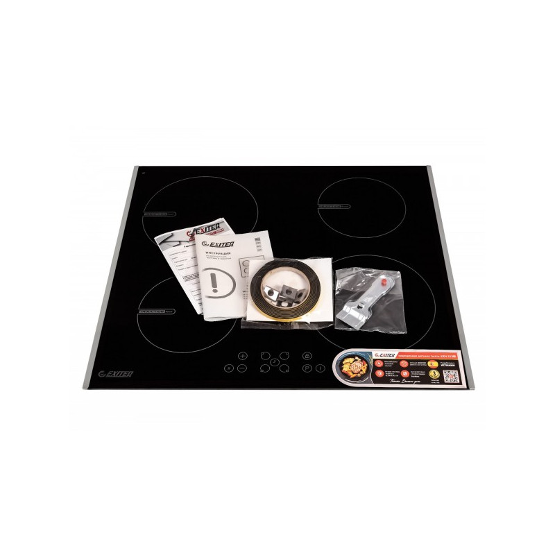 Индукционная варочная панель Exiteq  EXH-313IB Black комплект