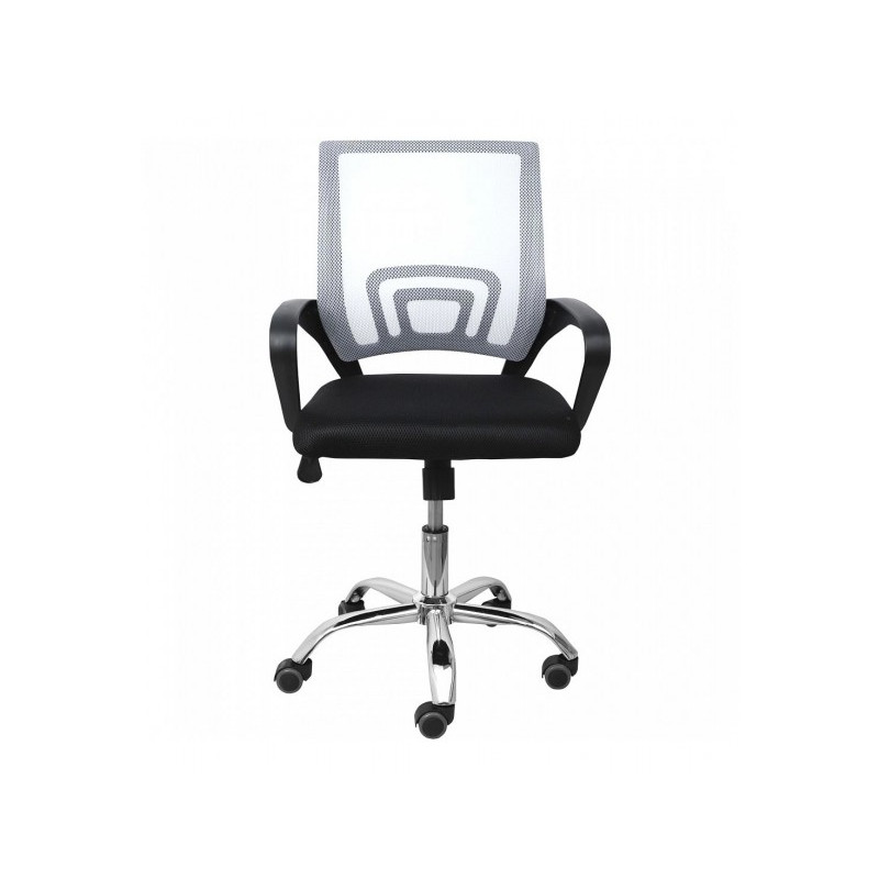 Кресло компьютерное AksHome Ricci New черный/серый вид спереди