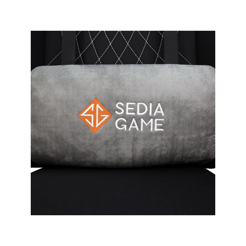 Кресло геймерское AksHome Royal светло-серый/черный