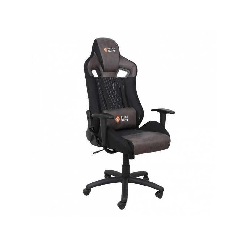 Кресло геймерское AksHome Royal коричневый/черный