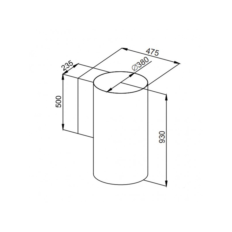 Вытяжка Maunfeld Lee Wall Sensor 39 Black размеры