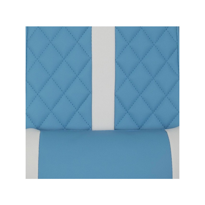 Кресло геймерское AksHome Sprinter белый/голубой