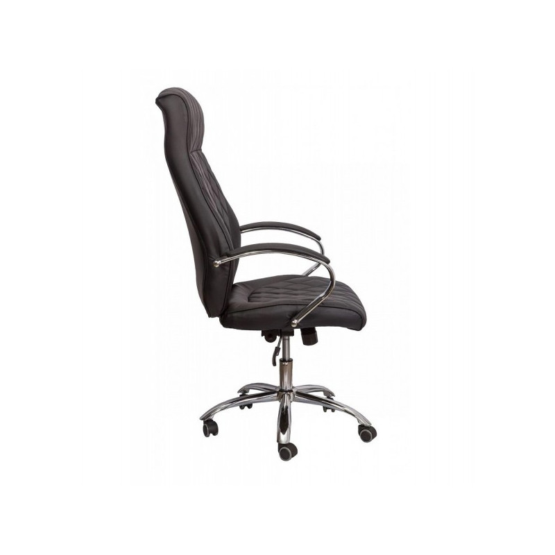 Кресло компьютерное AksHome Star черный вид сбоку