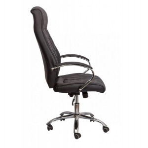 Кресло компьютерное AksHome Star черный вид сбоку