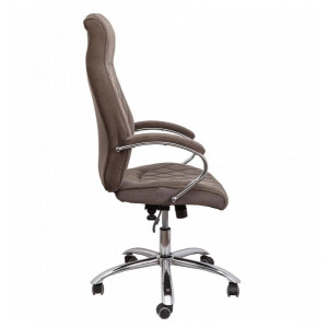 Кресло компьютерное AksHome Star коричневый вид сбоку