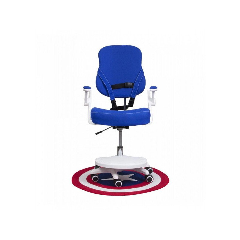 Кресло компьютерное AksHome Swan синий вид спереди