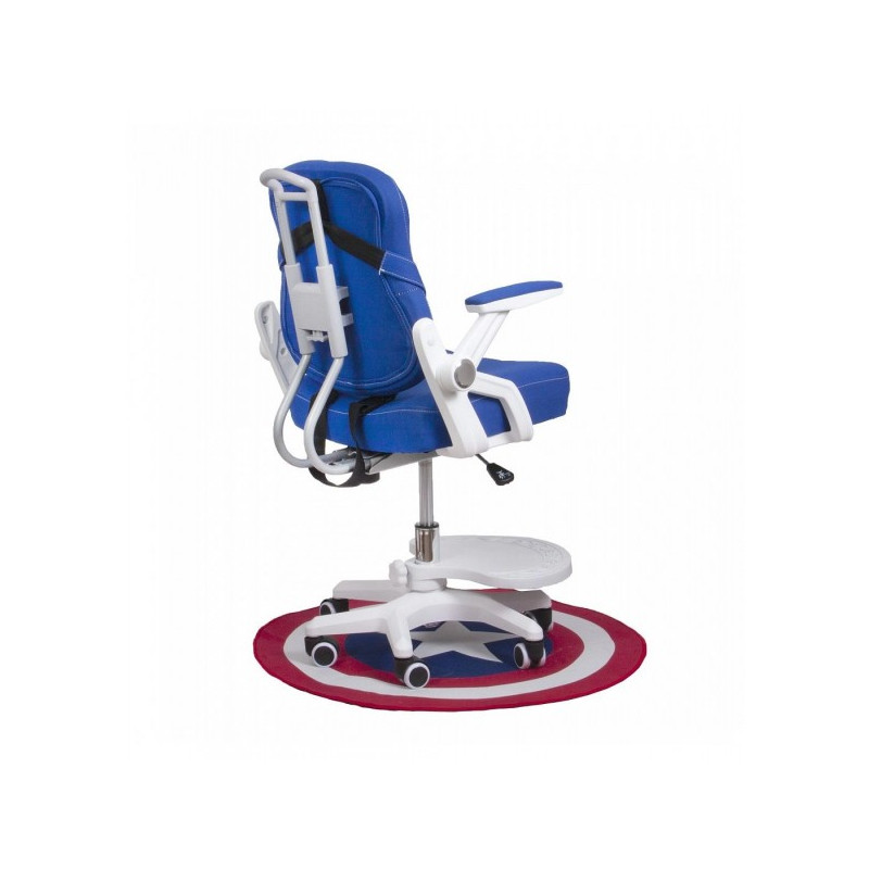 Кресло компьютерное AksHome Swan синий вид сзади