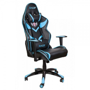Кресло геймерское AksHome Viper черный/синий